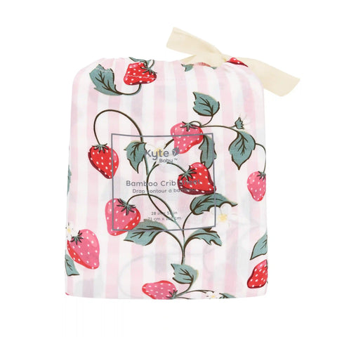 Crib Sheet in Strawberry Fields