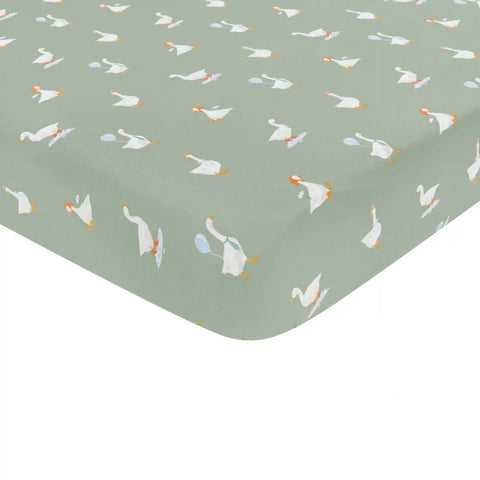 Crib Sheet in Silly Goose