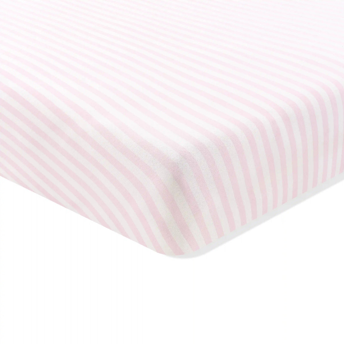Crib Sheet in Small Sakura Stripe