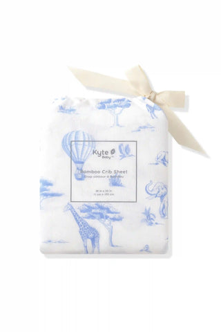 Crib Sheet in Toile Safari
