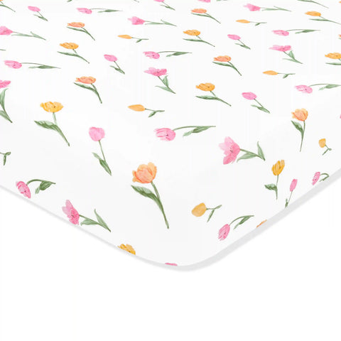 Crib Sheet in Tulip