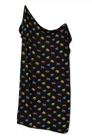 Swaddle Blanket in Monster Truck