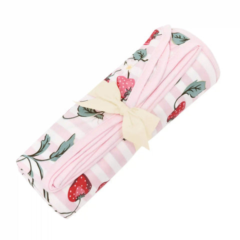 Swaddle Blanket in Strawberry Fields