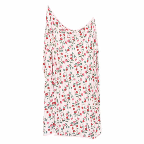 Swaddle Blanket in Strawberry Fields