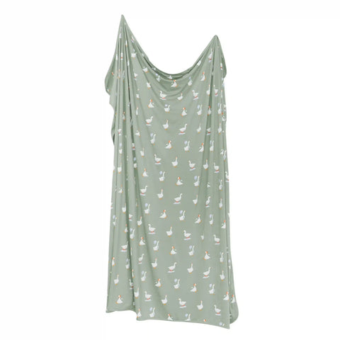 Swaddle Blanket in Silly Goose