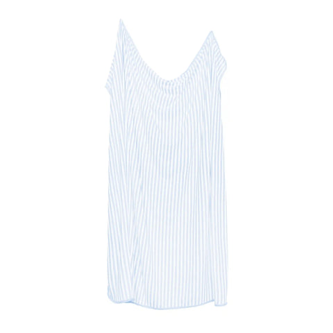Swaddle Blanket in Small Mist Stripe
