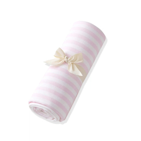 Swaddle Blanket in Small Sakura Stripe
