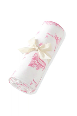 Swaddle Blanket in Toile Ballet