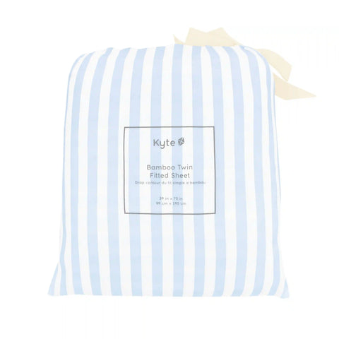 Twin Sheet in Small Mist Stripe