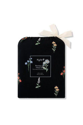 Twin Sheet in Midnight Wildflower