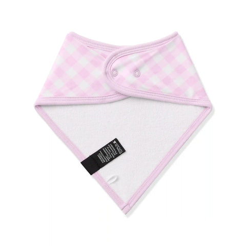 Bib in Gingham Thistle