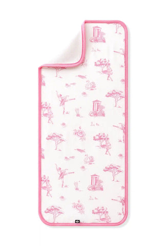 Burp Cloth in Toile Ballet