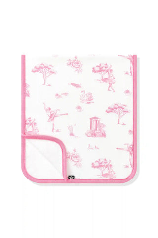 Burp Cloth in Toile Ballet