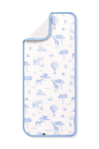 Burp Cloth in Toile Safari