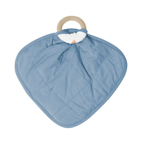 Lovey in Teddy Bear with Removable Wooden Teething Ring