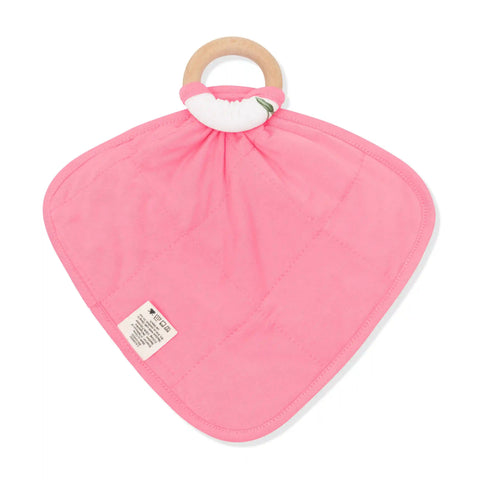 Lovey in Tulip with Removable Wooden Teething Ring