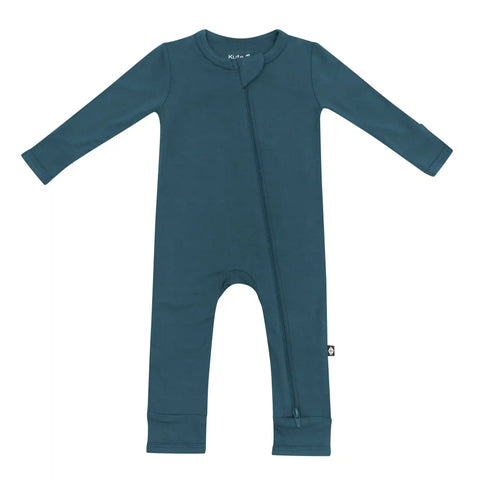 Zippered Romper in Atlantic