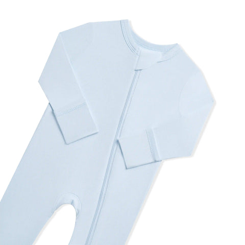 Zippered Romper in Breeze