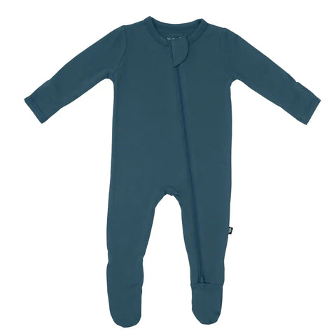 Zippered Footie in Atlantic