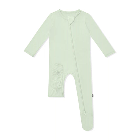 Zippered Footie in Basil