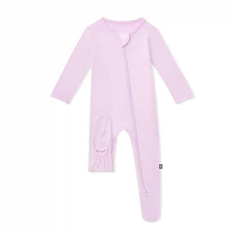 Zippered Footie in Thistle