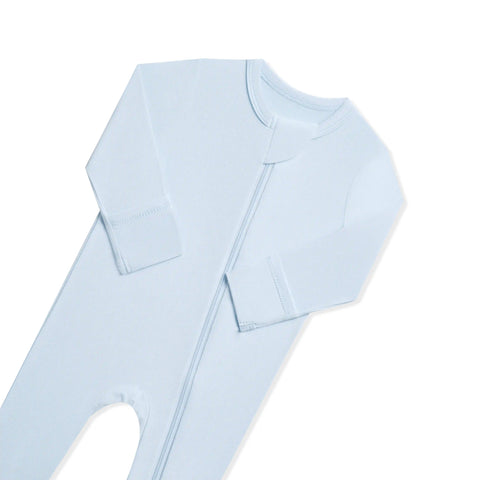 Zippered Footie in Breeze