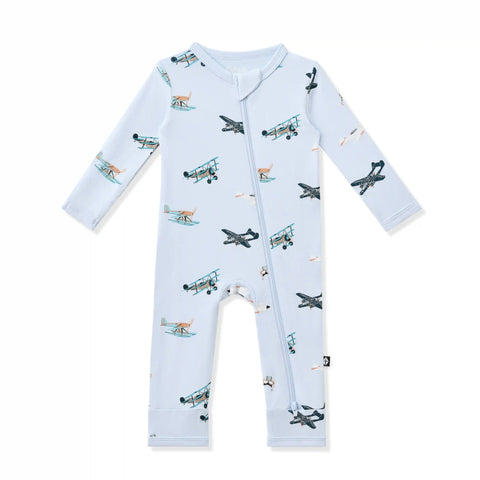 Zippered Romper in Take Off