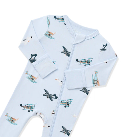 Zippered Romper in Take Off