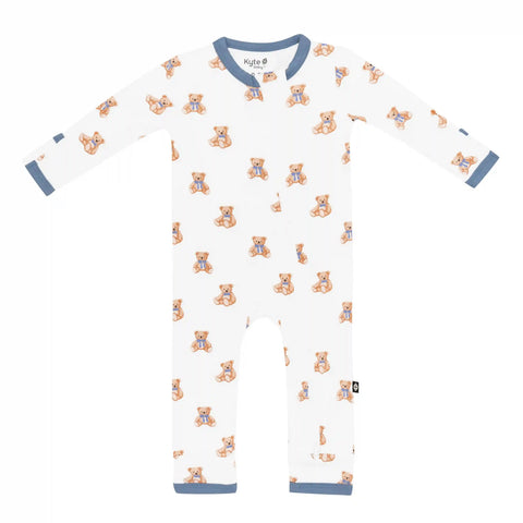 Zippered Romper in Teddy Bear