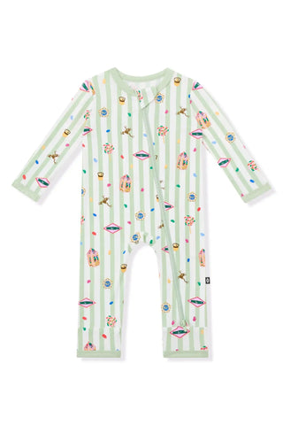 Zippered Romper in Honeydukes