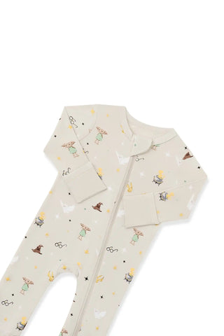 Zippered Romper in Starry Icon