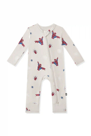 Zippered Romper in Spider-Man