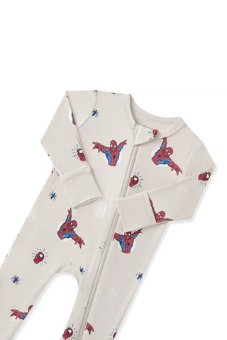 Zippered Romper in Spider-Man