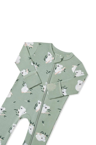 Zippered Romper in Koala