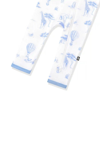 Zippered Romper in Toile Safari