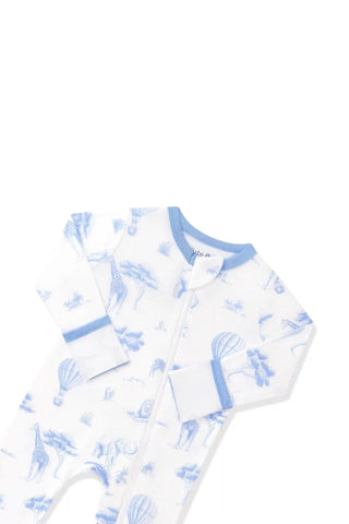 Zippered Romper in Toile Safari