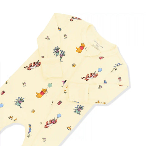 Zippered Romper in Winnie the Pooh Celebration