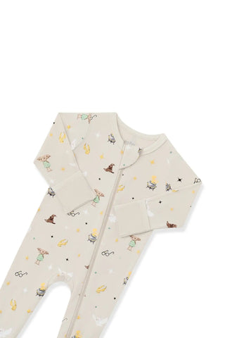 Zippered Footie in Starry Icon