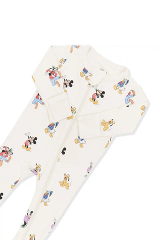 Zippered Footie in Mickey Mouse and Friends