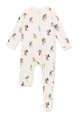 Zippered Footie in Mickey Mouse and Friends