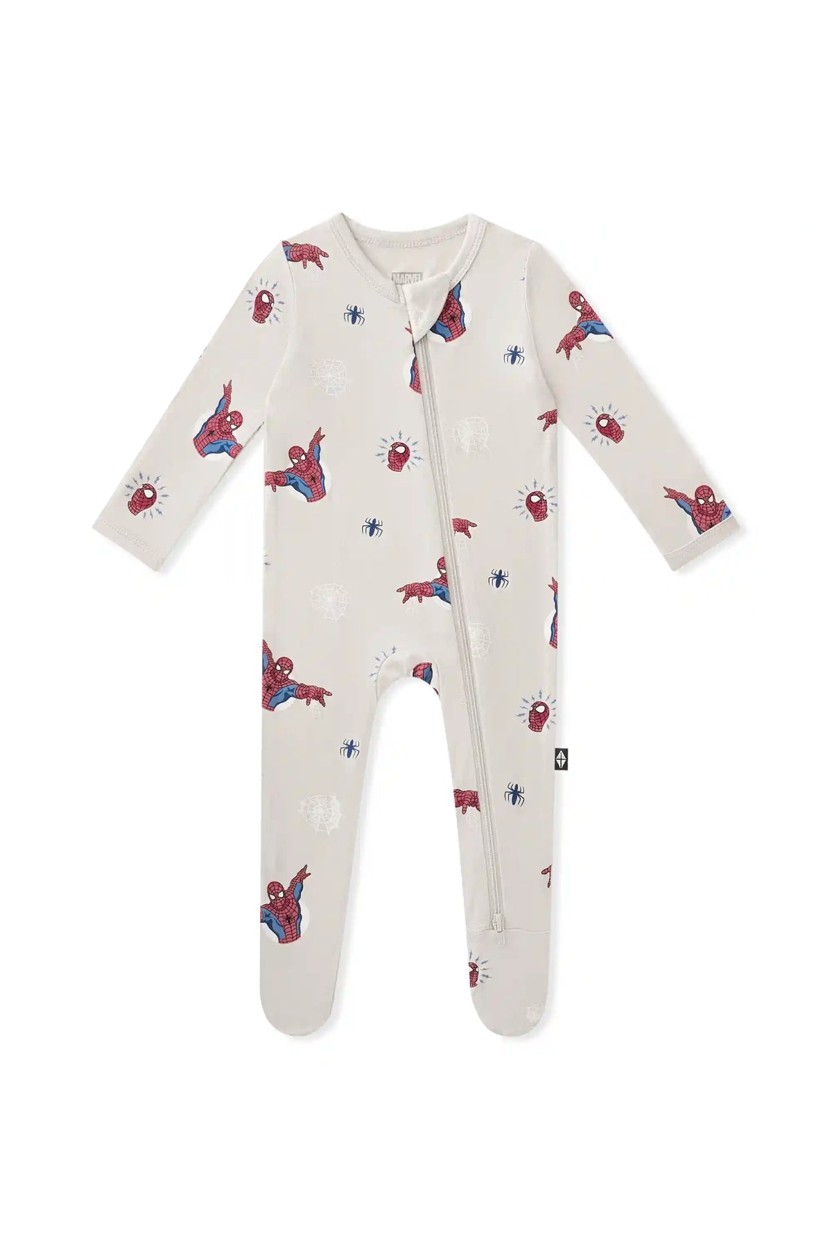 Zippered Footie in Spider-Man