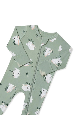 Zippered Footie in Koala