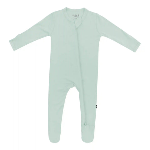 Zippered Footie in Sage