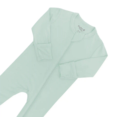 Zippered Footie in Sage