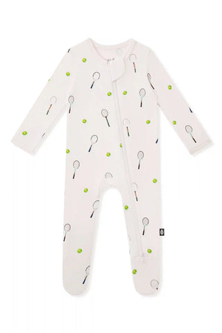Zippered Footie in Tennis