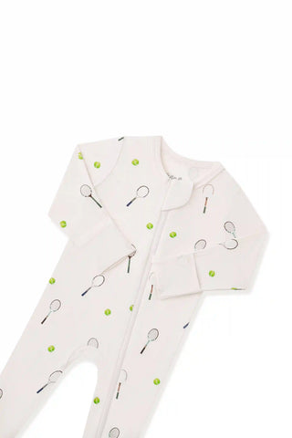 Zippered Footie in Tennis