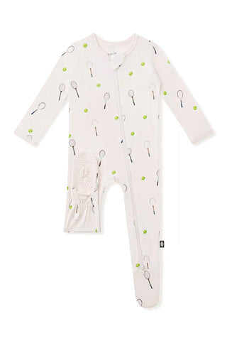 Zippered Footie in Tennis