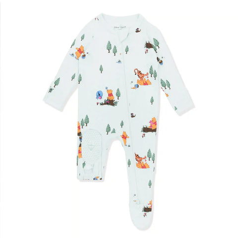 Zippered Footie in Winnie the Pooh Hundred Acre Wood