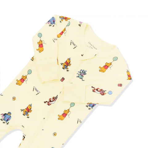 Zippered Footie in Winnie the Pooh Celebration