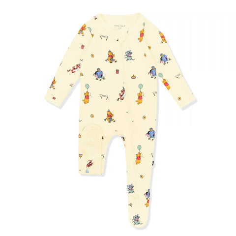 Zippered Footie in Winnie the Pooh Celebration